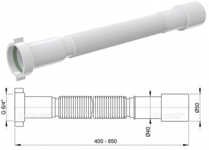 �������� ������ ����� (�����) 6/4"x40/50 flexi+ AlcaPLAST �� �������� �����������